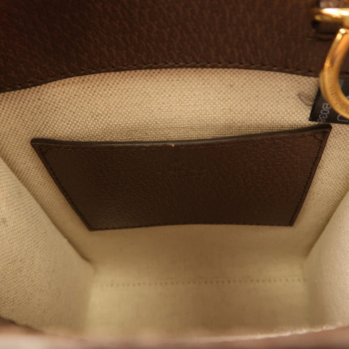 GUCCI GG GHW 2 Way Shoulder Bag Canvas 699400 Brown