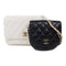 CHANEL CC GHW Chain Shoulder Bag AS0649 Lambskin Leather White Black