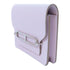 HERMES PHW Roulis Slim Wallet Evercolor Leather Mauve Sylvestre