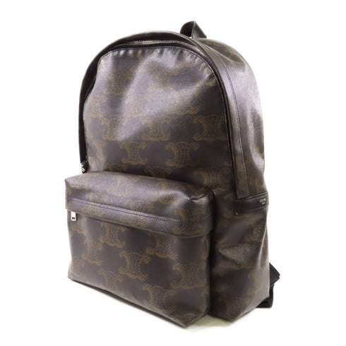 CELINE SHW Triomphe Backpack Coated Canvas Brown