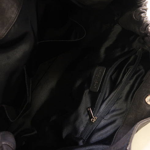 CHANEL CC GHW Shoulder Bag Calfskin Leather