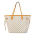 LOUIS VUITTON LV GHW Neverfull MM Tote Bag Handbag N41361 Damier Azur White