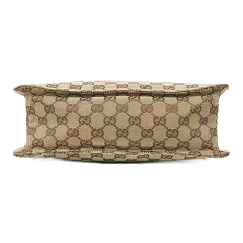 GUCCI GG GHW Shoulder Bag Canvas Brown v1