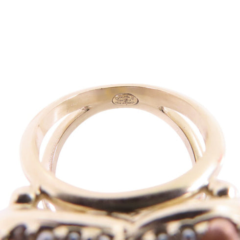 CHANEL CC Ring US#6.75 C20K Metal PVC