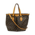LOUIS VUITTON LV GHW Palermo PM 2Way Shoulder Hand Bag Monogram M40145 Brown