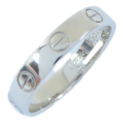 CARTIER Love Wedding Band Ring PT950 Platinum Cartier#53 US#6.5