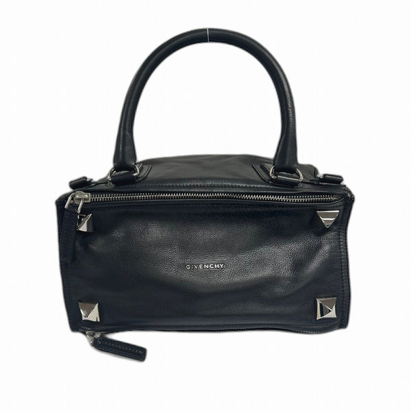GIVENCHY SHW Pandora Handbag Leather Black