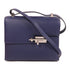 HERMES PHW Verrou 23cm Shoulder Bag Epsom Leather Bleu Saphir