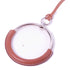 HERMES Necklace Leather/Metal Brown/Silver