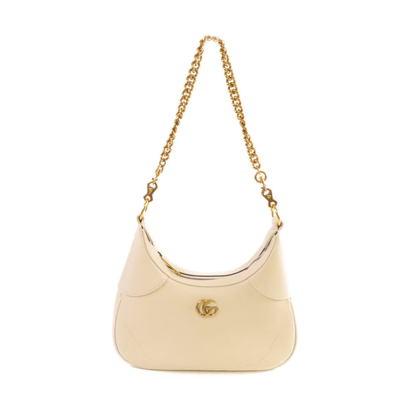 GUCCI GG GHW Aphrodite Shoulder Bag Crossbody Calfskin Leather 731817 White