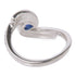 JEWELRY Sapphire Diamond Ring 18K White Gold US#6.5