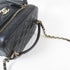 CHANEL Quilted CC GHW Chain Shoulder 2 Way Bag Leather Black
