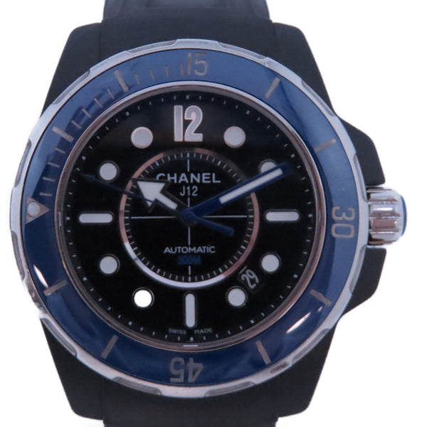 CHANEL CC J12 Quartz Watch H2656 Stainless Steel/Rubber Strap Black