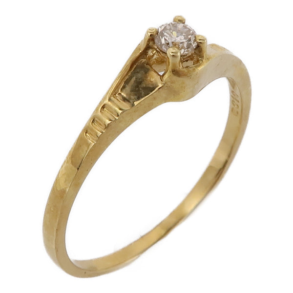 JEWELRY Diamond Ring Accessories US#6.25 18K Yellow Gold