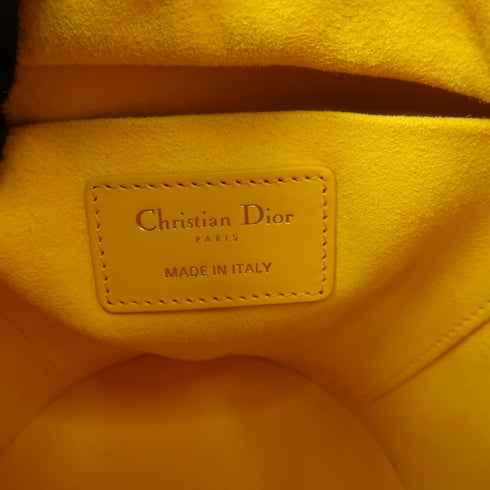Christian Dior CD GHW Vibe S 2way Shoulder Bag M870300BR Calfskin Leather Yellow