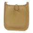 HERMES GHW Evelyne TPM Shoulder Crossbody Bag Clemence Leather Biscuit Brown