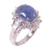 FINE JEWELRY 4.35ct Star Sapphire 0.90ct Diamond Ring US#6.5 PT900 Platinum