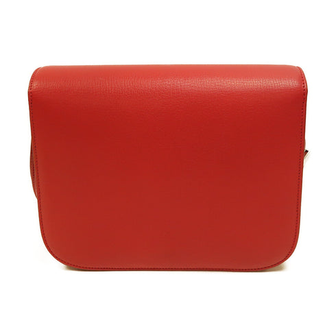 CELINE SHW Classic Box Shoulder Bag Calfskin Leather Red