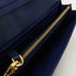 PRADA GHW Long Wallet 1M1132 Calfskin Leather Blue