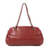 CHANEL CC SHW Chain Shoulder Bag Calfskin Leather Red