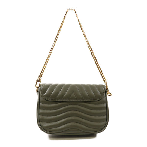 LOUIS VUITTON LV GHW New Wave Multi-Pochette Shoulder Bag M56471 Calfskin Green