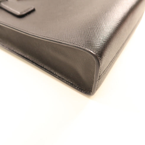 PRADA GHW 2 Way Bag 1 BA358 Calfskin Leather Black