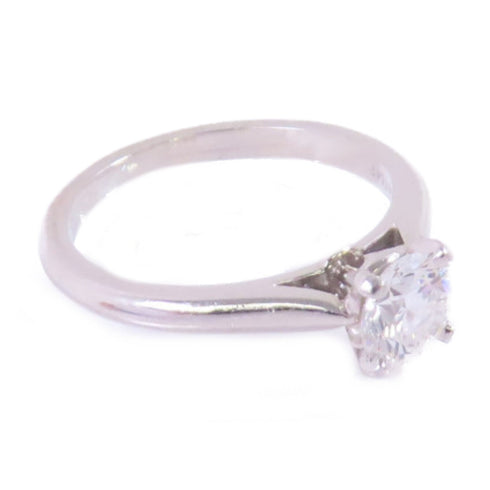 CARTIER 0.55ct Diamond Engagement Ring US#4.25 Cartier#48 PT950 Platinum
