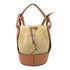 LOEWE SHW Balloon 2 Way Shoulder Bag Raffia/Calfskin Leather