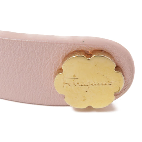 Salvatore Ferragamo Bracelet Metal/Leather Pink