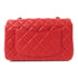 CHANEL CC Mini Classic 20 Chain Shoulder Bag Lambskin Leather Red