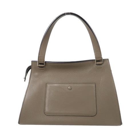 CELINE SHW Shoulder Bag Calfskin Leather Grey
