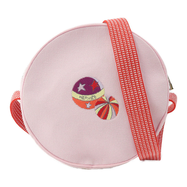 HERMES PHW Circus Sakarecre Shoulder Bag Canvas Pink