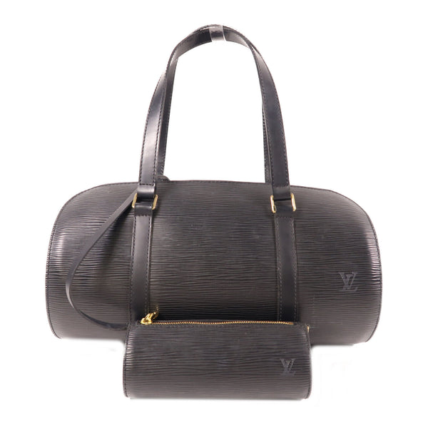 LOUIS VUITTON LV GHW Soufflot Shoulder Bag M52222 Epi Black