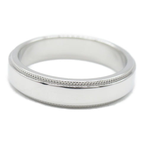 TIFFANY&CO Milgrain Band Ring PT950 Platinum JP#10 US#5.5