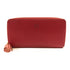 LOEWE GHW Long Wallet Purse 113N95.F13 Lambskin Leather Red
