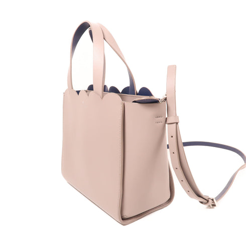 Kate Spade SHW 2 Way Shoulder Bag Handbag Calfskin Leather Grey Gray