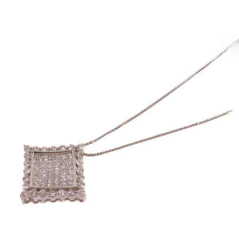 FINE JEWELRY 1.5ct Diamond Necklace 18K White Gold