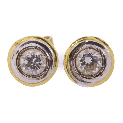 Fine Jewelry Diamond Earrings 18K Yellow Gold