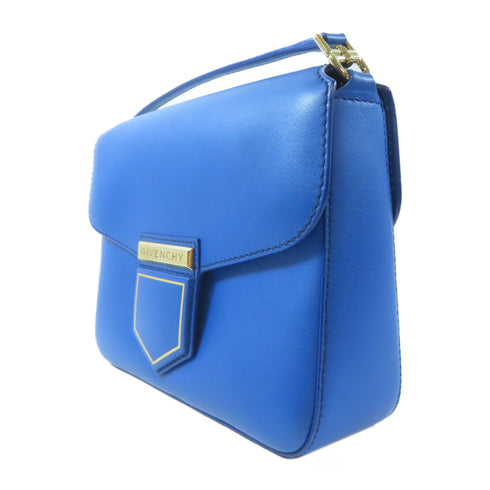 GIVENCHY GHW Nobile Bag Shoulder Crossbody Bag Calfskin Leather Blue
