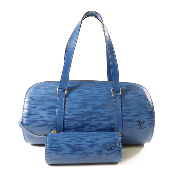 LOUIS VUITTON LV Soufflot Handbag M52225 Epi Blue v1
