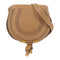 Chloe GHW Small Marcie Shoulder Bag Calfskin Leather Brown