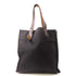 HERMES PHW Etriviere Shopping Tote Shoulder Bag 062304CK Canvas Black Brown