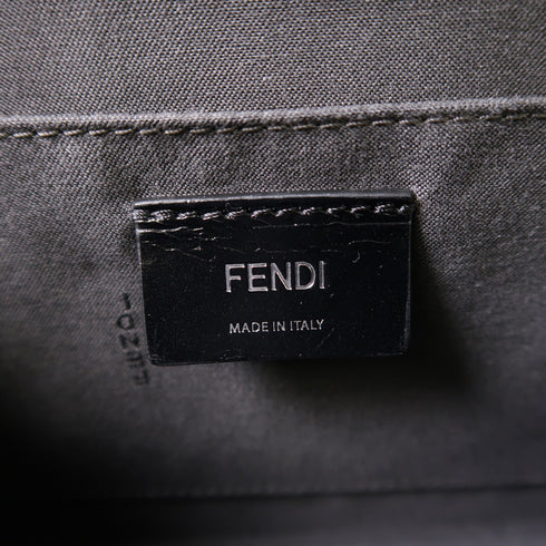 FENDI SHW 2 Way Bag 8BT-222-Z25 149-2384 Calfskin Leather Gray/Pink/Deep Green