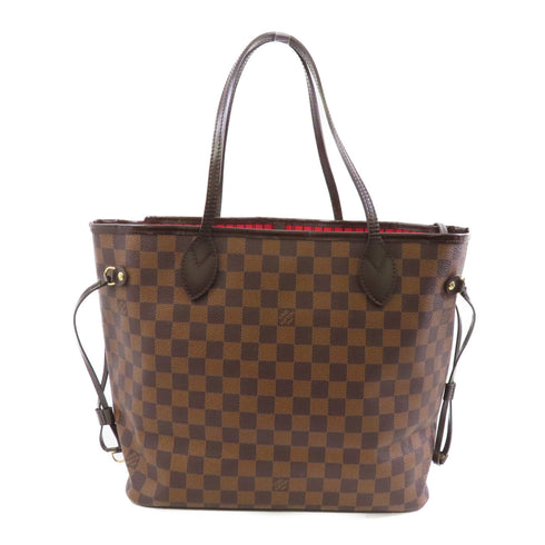 LOUIS VUITTON LV GHW Neverfull MM Shoulder Tote Bag N41358 Damier Brown v1