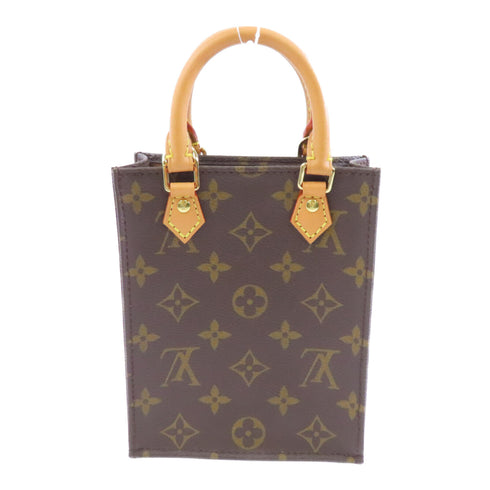 LOUIS VUITTON LV GHW Petit Sac Plat 2 Way Shoulder Bag M69442 Monogram Brown