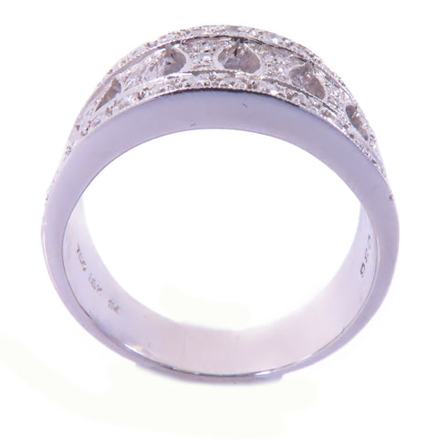 Fine Jewelry Diamond Ring Accessories US#7 18K White Gold