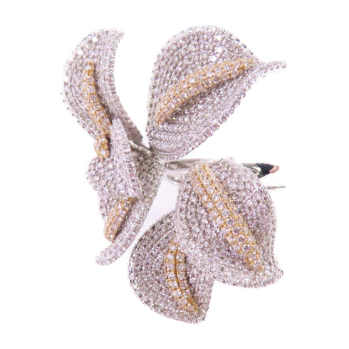 FINE JEWELRY Diamond Ring US#6.25 18K White Gold 18K Yellow Gold