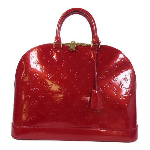 LOUIS VUITTON LV GHW Alma GM Handbag M93596 Vernis Red