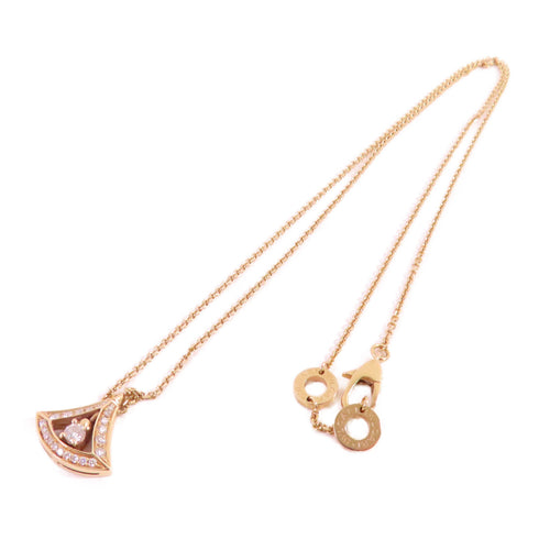 BVLGARI Divina Diamond Necklace P2TPEE 18K Yellow Gold