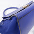 CELINE GHW Trapeze 2 Way Bag Calfskin Leather Blue